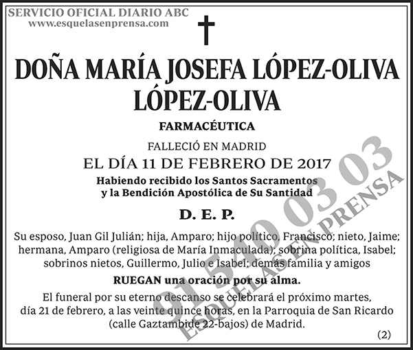 María Josefa López-Oliva López-Oliva